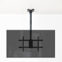 TooQ Support Plafond VESA pour Écran 43-86 Pouces, Noir, Acier, Hauteur Réglable, Inclinable, Rotatif, Jusqu'à 60 kg