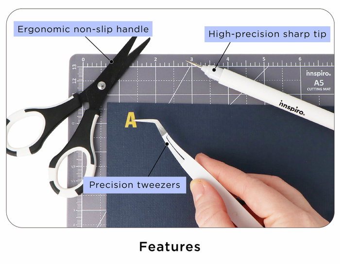 Innspiro Set de 6 outils pour les loisirs créatifs