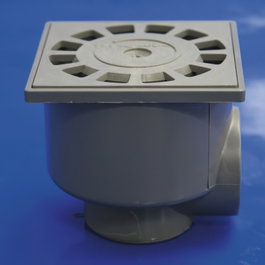 WOLFPACK LINEA PROFESIONAL Siphon de sol PVC T-87 10x10 50-40 V-H