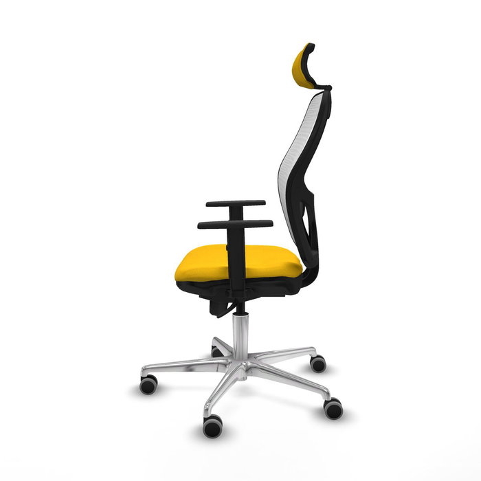 Piqueras y Crespo Chaise de Bureau 1D086G2 Jaune avec Appui-tête Piqueras y Crespo Chaise de Bureau 1D086G2 Jaune avec Appui-tête
