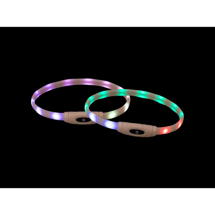 Collier à LED pour Animaux Trixie Multicouleur Silicone Plastique