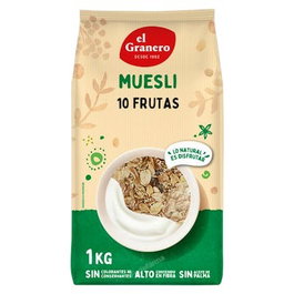 El Granero Muesli Intégral aux 10 Fruits 1 kg