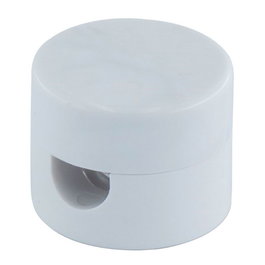 F-Line Support de câbles rond blanc 5 pièces diamètre 19 x 18 mm
