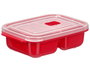 LEKNES Boîte à lunch rouge avec séparateur 1,2L