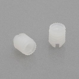 HERRAJES ALK Écrou Nylon Blanc M4 D8x11 pour Perceuse 8mm à Tête Ranurée