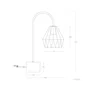 Lampe de Table Uluberiya Acier SKD-T1008 Moderne Design E27