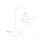 Lampe de Table Uluberiya Acier SKD-T1008 Moderne Design E27
