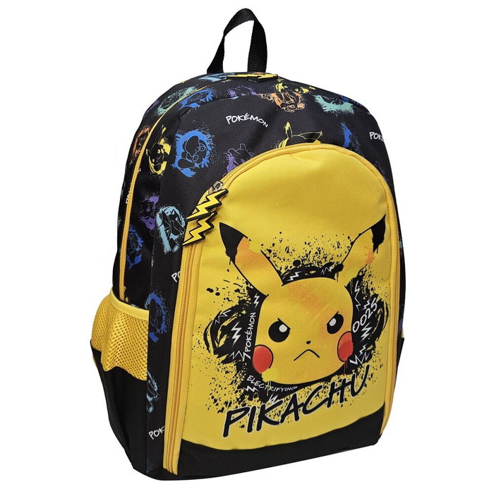 MANENTI Sac à dos Skate Face Pokémon 43 x 34 x 17 cm pour enfants et adolescents