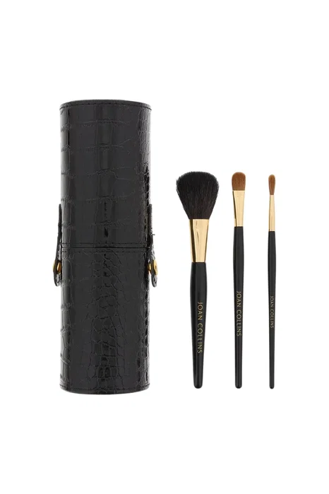 Joan Collins Good To Go Brush Caddy - Ensemble de 3 pinceaux et brosses à blush Joan Collins Good To Go Brush Caddy - Ensemble de 3 pinceaux et brosses à blush