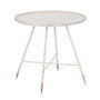 Petite Table d'Appoint Crème Fer 80 x 80 x 75 cm