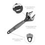 WOLFPACK LINEA PROFESIONAL Clé Réglable Compacte Grande Ouverture 8 pouces