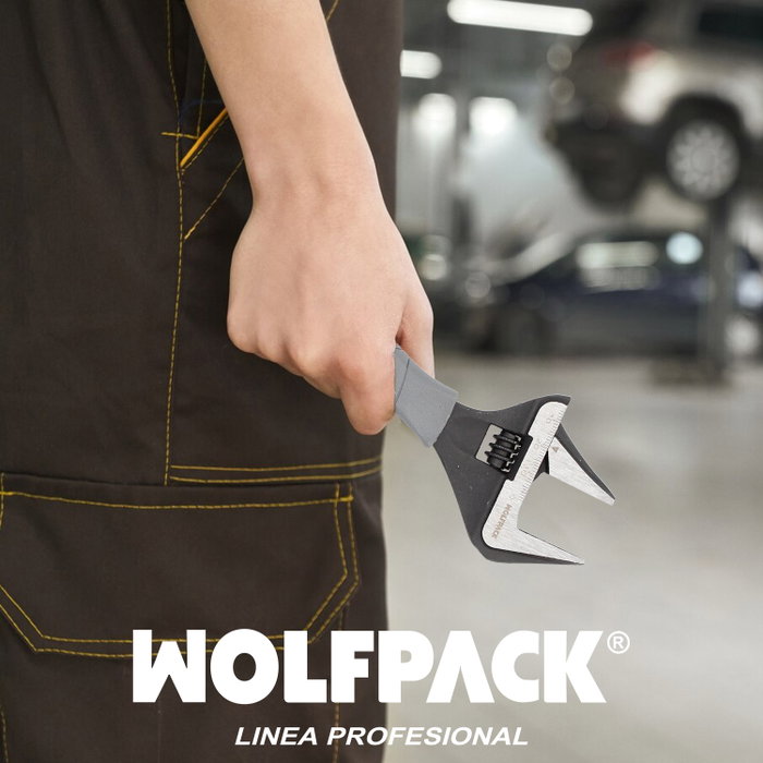 WOLFPACK LINEA PROFESIONAL Clé Réglable Compacte Grande Ouverture 8 pouces