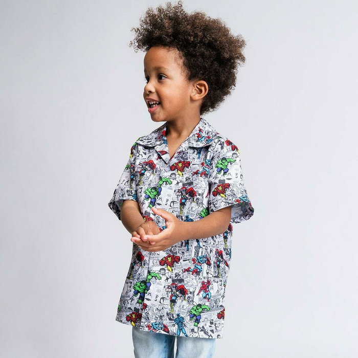 Chemise Marvel Gris clair 6 ans Chemise Marvel Gris clair 6 ans