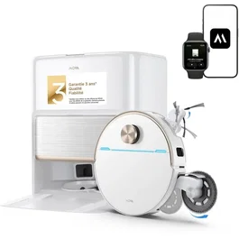 Mova V70 Ultra Complete - Robot aspirateur laveur - 40 000 Pa - 140 min - 300 ml - Blanc