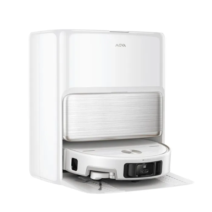 Mova V70 Ultra Complete - Robot aspirateur laveur - 40 000 Pa - 140 min - 300 ml - Blanc