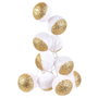 Home Deco Light Guirlande Luz 10 LED Blanc/Or