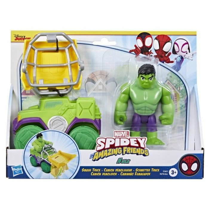Hasbro Spidey Hulk Wrecker Truck Set avec figurine de 10 cm