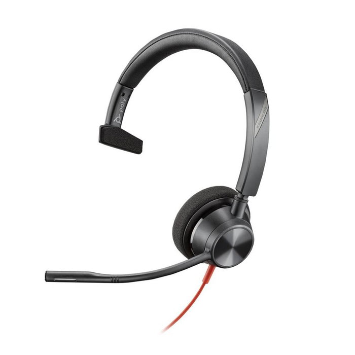 Poly Blackwire 3310 Casque Monoauricular Filaire USB-A Avec Micro à Réduction de Bruit - Noir Poly Blackwire 3310 Casque Monoauricular Filaire USB-A Avec Micro à Réduction de Bruit - Noir