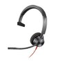 Poly Blackwire 3310 Casque Monoauricular Filaire USB-A Avec Micro à Réduction de Bruit - Noir