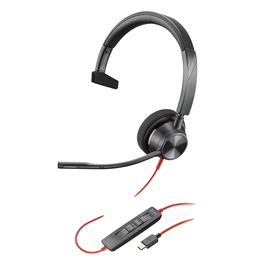 Poly - Casque avec micro Blackwire 3310 MS (Réf. 8X216AA) - Noir