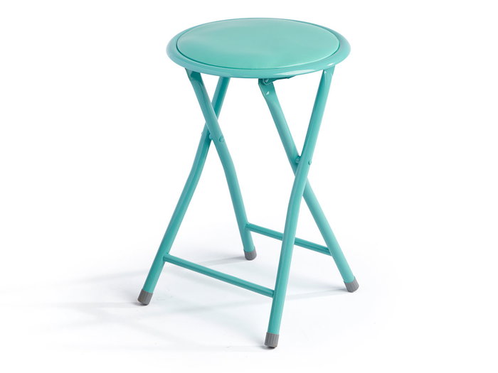Giftdecor Tabouret Pliable PVC Vert 29x69x5 cm avec Tube 19 mm (Set de 10)