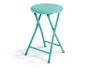 Giftdecor Tabouret Pliable PVC Vert 29x69x5 cm avec Tube 19 mm (Set de 10)