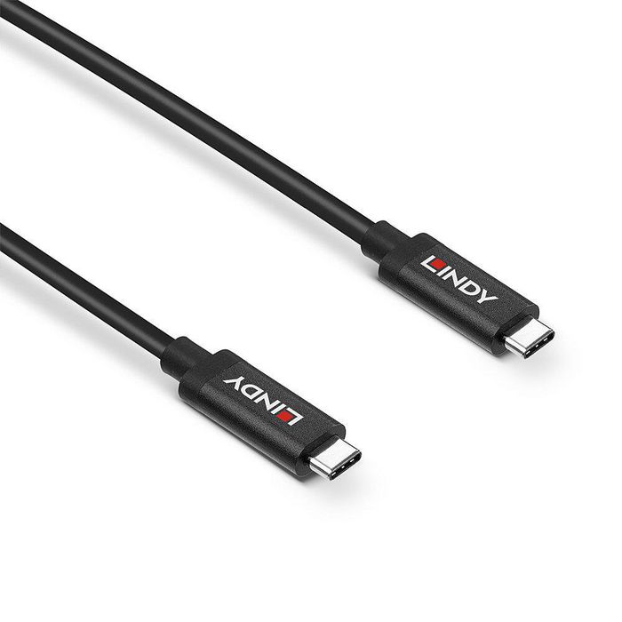 Lindy Câble Actif USB 3.2 Gen 2 Type-C vers Type-C 10 Gbit/s, DisplayPort Alt Mode 1.4, Power Delivery 60W, 3 mètres
