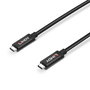 Lindy Câble Actif USB 3.2 Gen 2 Type-C vers Type-C 10 Gbit/s, DisplayPort Alt Mode 1.4, Power Delivery 60W, 3 mètres