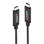 Lindy Câble Actif USB 3.2 Gen 2 Type-C vers Type-C 10 Gbit/s, DisplayPort Alt Mode 1.4, Power Delivery 60W, 3 mètres