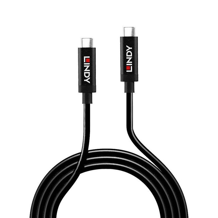 Lindy Câble Actif USB 3.2 Gen 2 Type-C vers Type-C 10 Gbit/s, DisplayPort Alt Mode 1.4, Power Delivery 60W, 3 mètres
