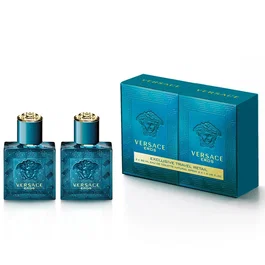 Versace Eros, Set de 2 Eau De Toilette pour Homme, 30 ml + 30 ml