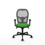 Piqueras y Crespo Chaise de Bureau Jorquera, Vert et Gris