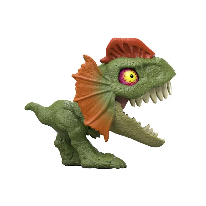 Jurassic World - Assortiment de 12 Figurines Dinosaures Féroces à Collectionner avec Yeux qui Changent en Mordant