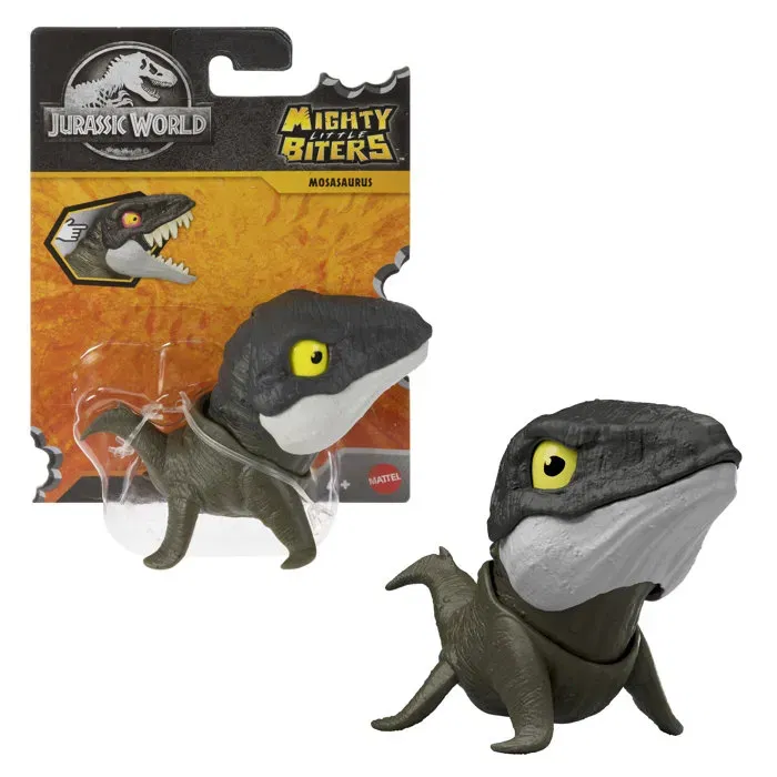 Jurassic World - Assortiment de 12 Figurines Dinosaures Féroces à Collectionner avec Yeux qui Changent en Mordant