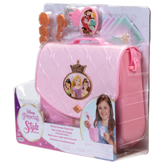 JAKKS PACIFIC Sac à dos de voyage Princesses Disney pour enfant avec accessoires de jeu (sac, clés, argent jouet) JAKKS PACIFIC Sac à dos de voyage Princesses Disney pour enfant avec accessoires de jeu (sac, clés, argent jouet)