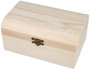 Innspiro Coffre en bois de pin massif 17x11x8cm