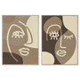 Home ESPRIT Cadre Laine Bois MDF 53 x 4,3 x 73 cm (2 Unités)