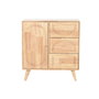 Buffet Home ESPRIT Naturel Métal Rotin Bois d'hévéa 73,5 x 35 x 78 cm
