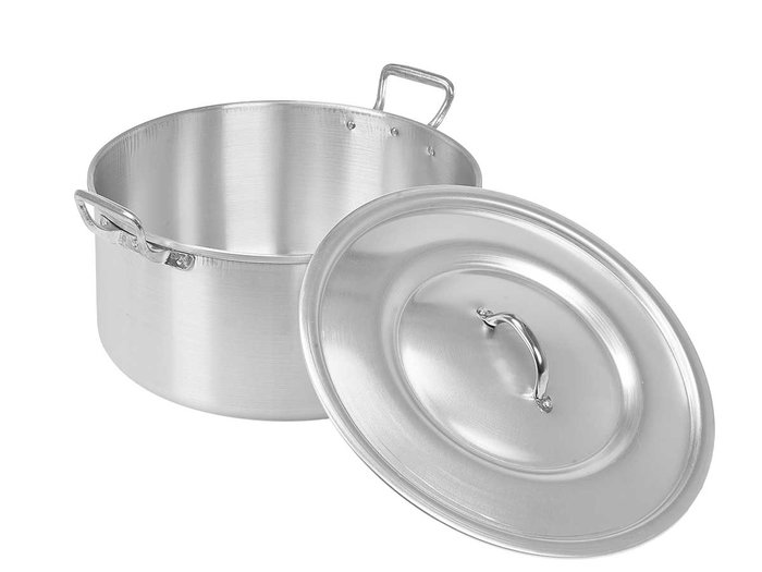 KINVARA Cacerola en aluminium de 34 cm, 15 L, Plata KINVARA Cacerola en aluminium de 34 cm, 15 L, Plata