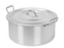 KINVARA Cacerola en aluminium de 34 cm, 15 L, Plata