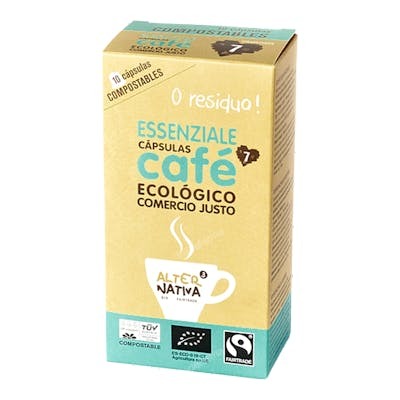 Alternativa 3 Cafe Essenziale 10 Capsules Café Biodegradable Biologique Compatible Nespresso Alternativa 3 Cafe Essenziale 10 Capsules Café Biodegradable Biologique Compatible Nespresso