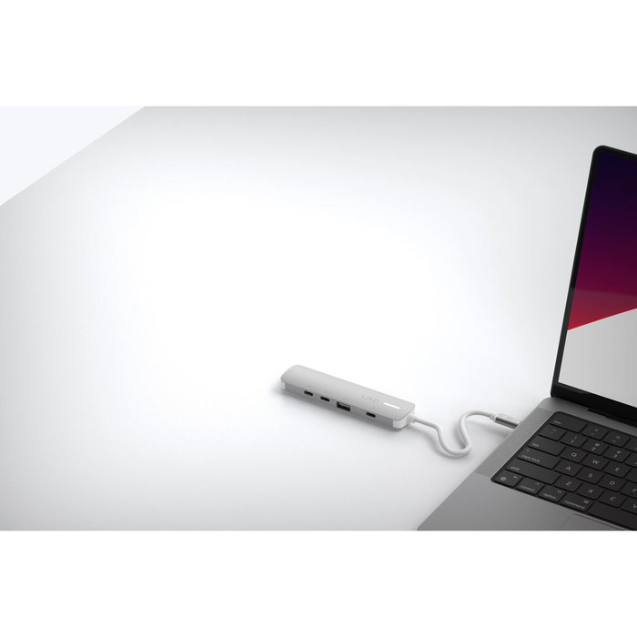 Hub USB Linq Byelements LQ49051 Blanc Gris