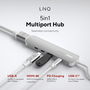 Hub USB Linq Byelements LQ49051 Blanc Gris