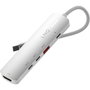 Hub USB Linq Byelements LQ49051 Blanc Gris
