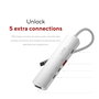 Hub USB Linq Byelements LQ49051 Blanc Gris