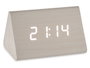Giftdecor Réveil numérique blanc 11.7x7.5x8 cm bois MDF plastique PVC USB (Set de 12)