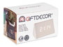 Giftdecor Réveil numérique blanc 11.7x7.5x8 cm bois MDF plastique PVC USB (Set de 12)
