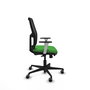 PIQUERAS Y CRESPO Chaise Alfera Synchrone Vert/Noir avec base en nylon noir