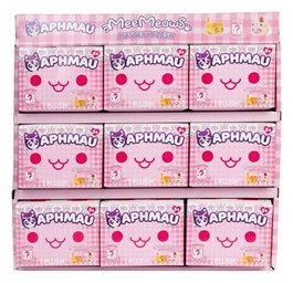 License 2 Play Toys Aphmau Bakery peluche Mystery Meemeow Series 10 - Présentoir de 9 boîtes surprises