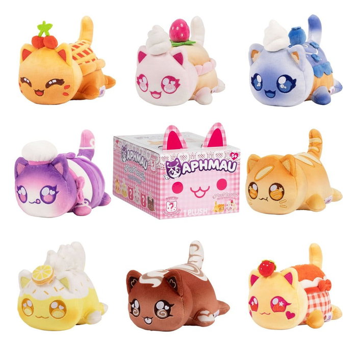 License 2 Play Toys Aphmau Bakery peluche Mystery Meemeow Series 10 - Présentoir de 9 boîtes surprises